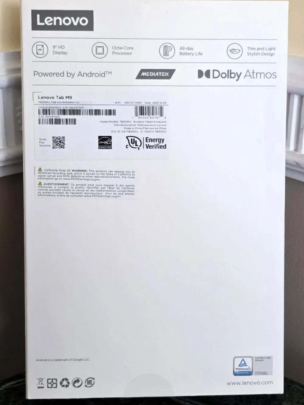Lenovo Tab M9 TB310FU 64GB & 4GB RAM, Wi-Fi only, 9
